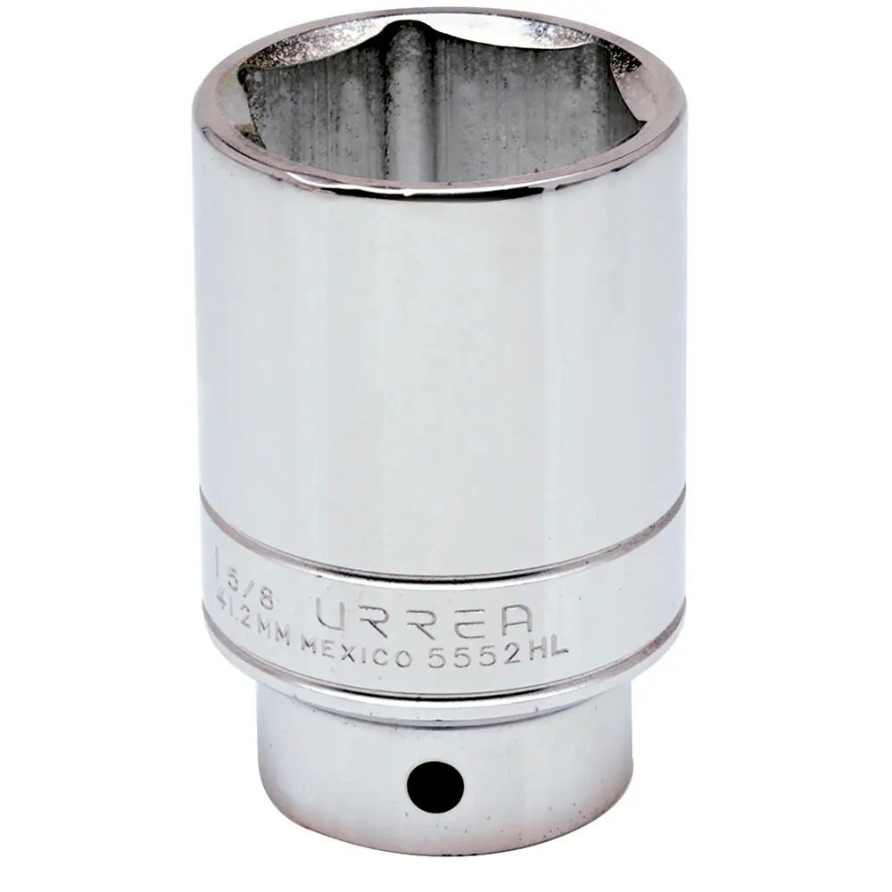 5552HL Copa larga 6 pt cuadrante 3/4" de 1-5/8" recubierta en Cr-Ni