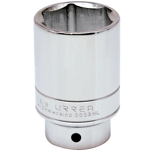 5552HL Copa larga 6 pt cuadrante 3/4" de 1-5/8" recubierta en Cr-Ni