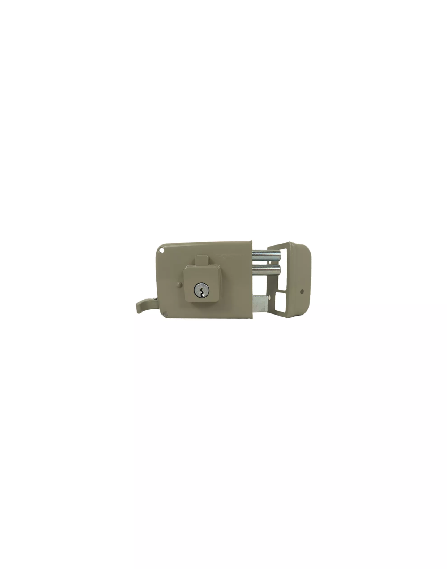 5652 Cerradura de sobreponer 2 pasadores izquierda beige, backset 48 mm Forte