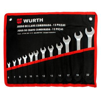 5754301212 Juego de llaves 12 piezas 6 a 22 mm Würth