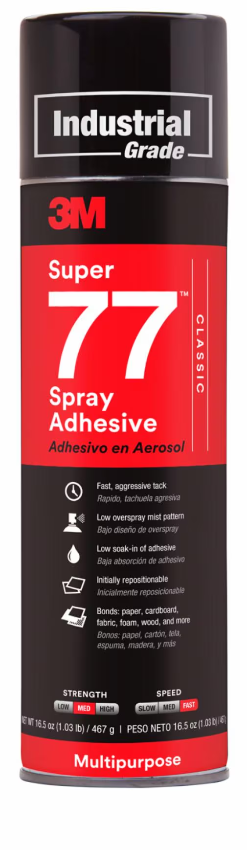 62443749502 Adhesivo en aerosol Clásico 3M Super 77, Transparente 710 ml