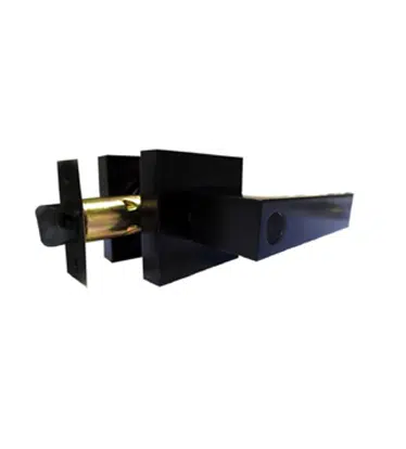 6511-ST-BLACK Cerradura de manija negra para puertas de entrada principal M&H