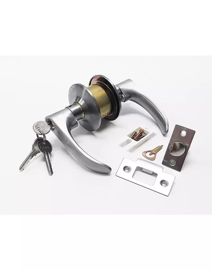 6853 Cerradura cilíndrica de manija acero inox Genova