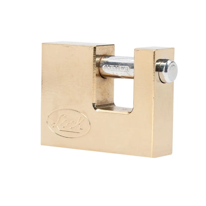 L22C70TLBB Candado de acero anti-cizalla  70 mm con llave tetra, latón brillante, Lock