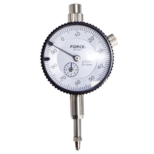 891A01 Comparador de carátula 0 - 10 mm 0,01 reloj, Force