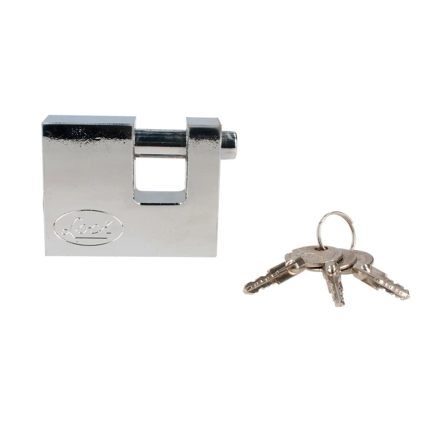 L22C70TCSB Candado acero anti-cizalla 70 mm con llave tetra, cromo satinado, Lock