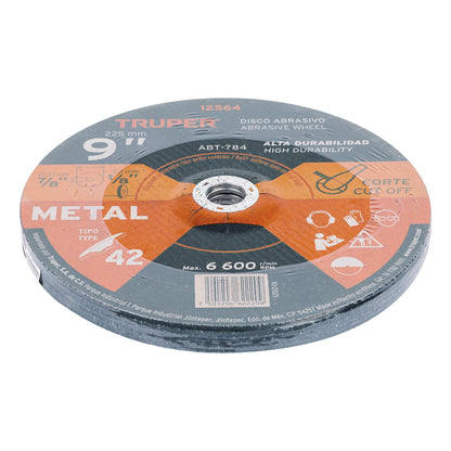 ABT-784 Disco para corte de metal, tipo 42, diámetro 9"