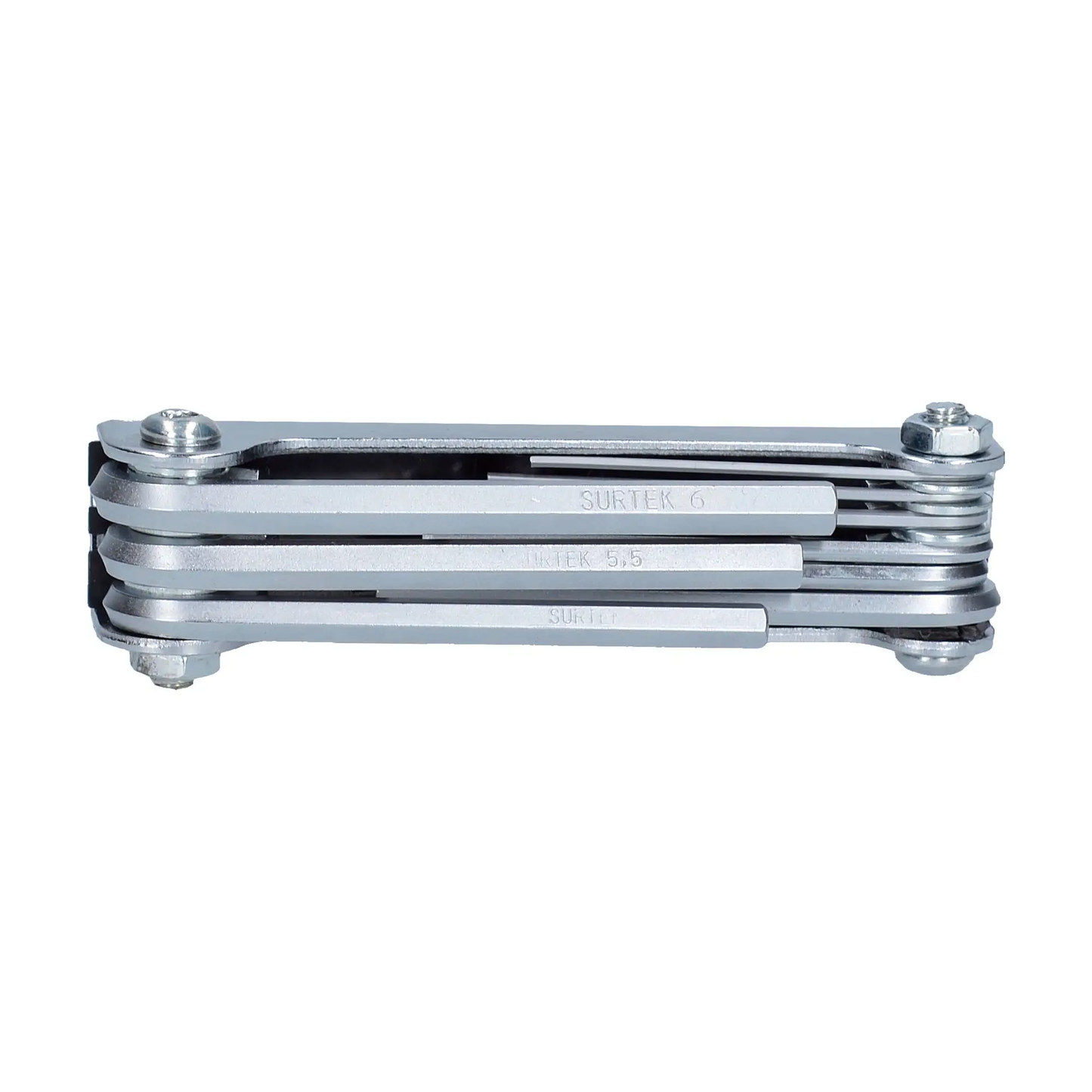 ALLFN9M Juego de llaves hexagonales tipo navaja 9 piezas 1.3 a 6 mm, uso profesional, Surtek