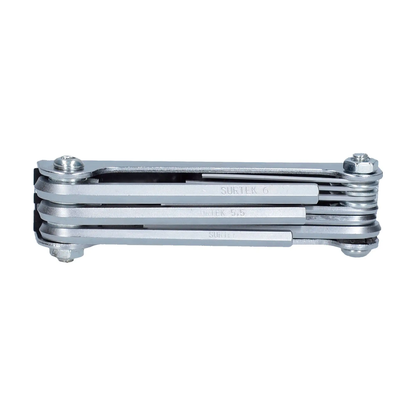 ALLFN9M Juego de llaves hexagonales tipo navaja 9 piezas 1.3 a 6 mm, uso profesional, Surtek