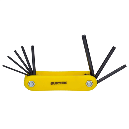 ALLFTNP8 Juego de llaves hexagonales Torx tipo navaja 8 piezas T9 a T40, uso profesional, Surtek