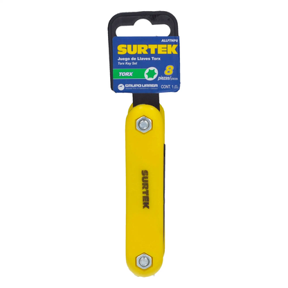 ALLFTNP8 Juego de llaves hexagonales Torx tipo navaja 8 piezas T9 a T40, uso profesional, Surtek