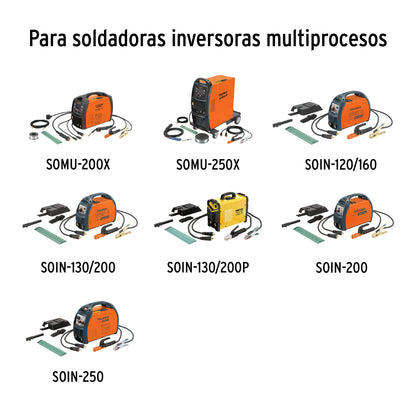 AN-GRUPO1 Juego antorcha y accesorios soldadoras proceso TIG , 8 pzas