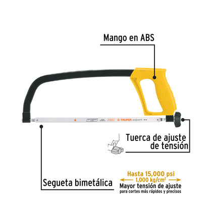 APS-12 Marco de solera para segueta 12", Pretul