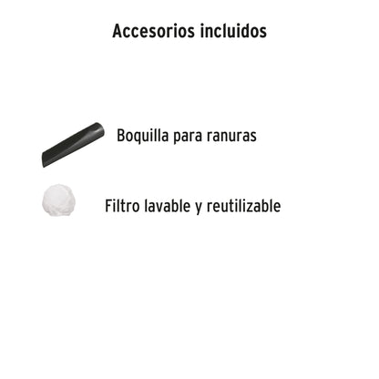 ASP-12V-P Aspiradora para auto, de 12 volts, Pretul