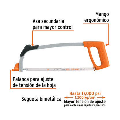 ATT-12 Marco profesional tubular para segueta 12'