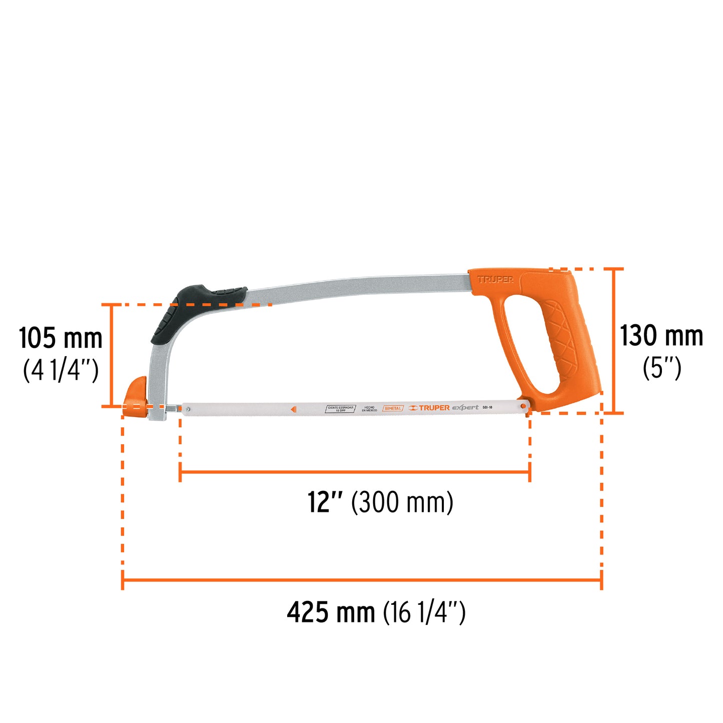 ATT-12 Marco profesional tubular para segueta 12'