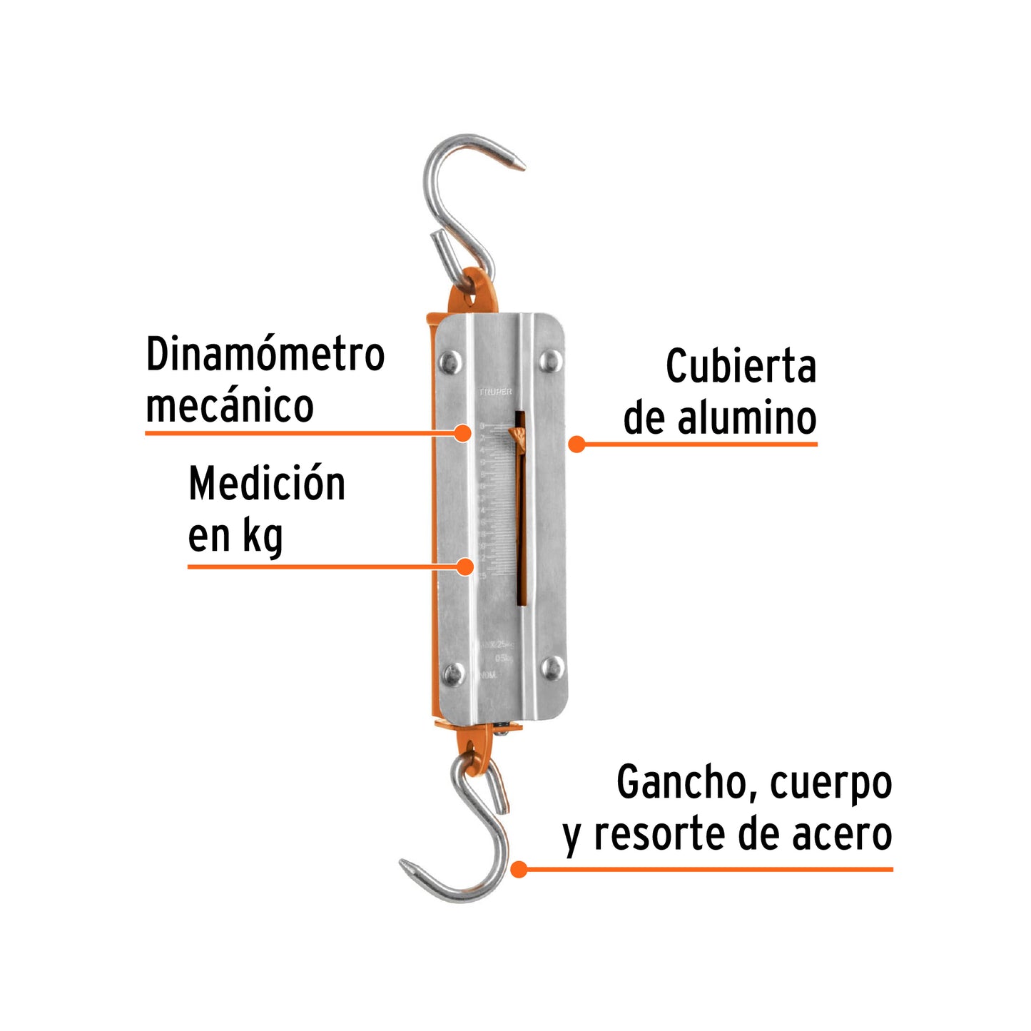 BAS-25R Báscula romana de resorte, 25 kg