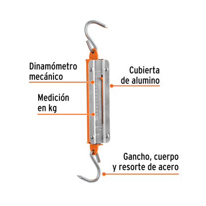 BAS-50R Báscula romana de resorte, 50 kg