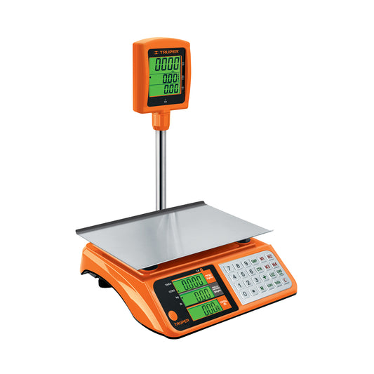 BASE-40T Báscula electrónica multifunciones con torreta, 40 kg
