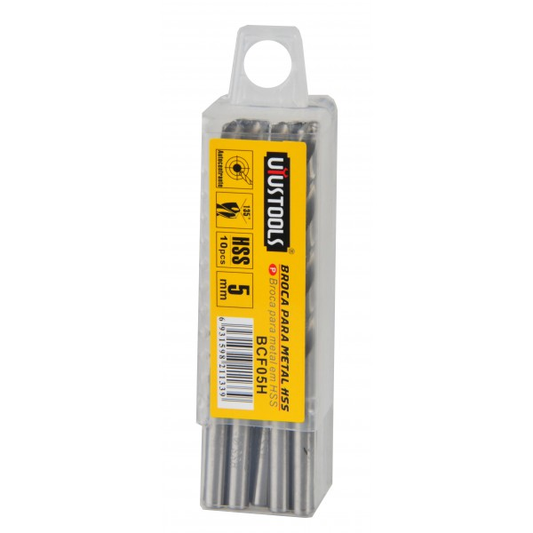 BCF05H Broca para metal HSS 5 mm set 10 unidades