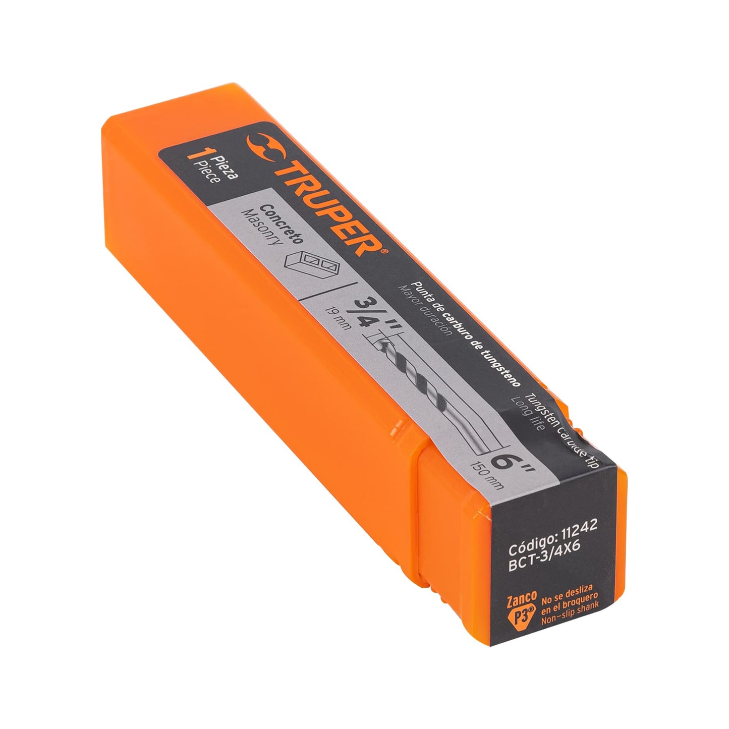 BCT-3/4X6 Broca para concreto, 3/4 x 6'
