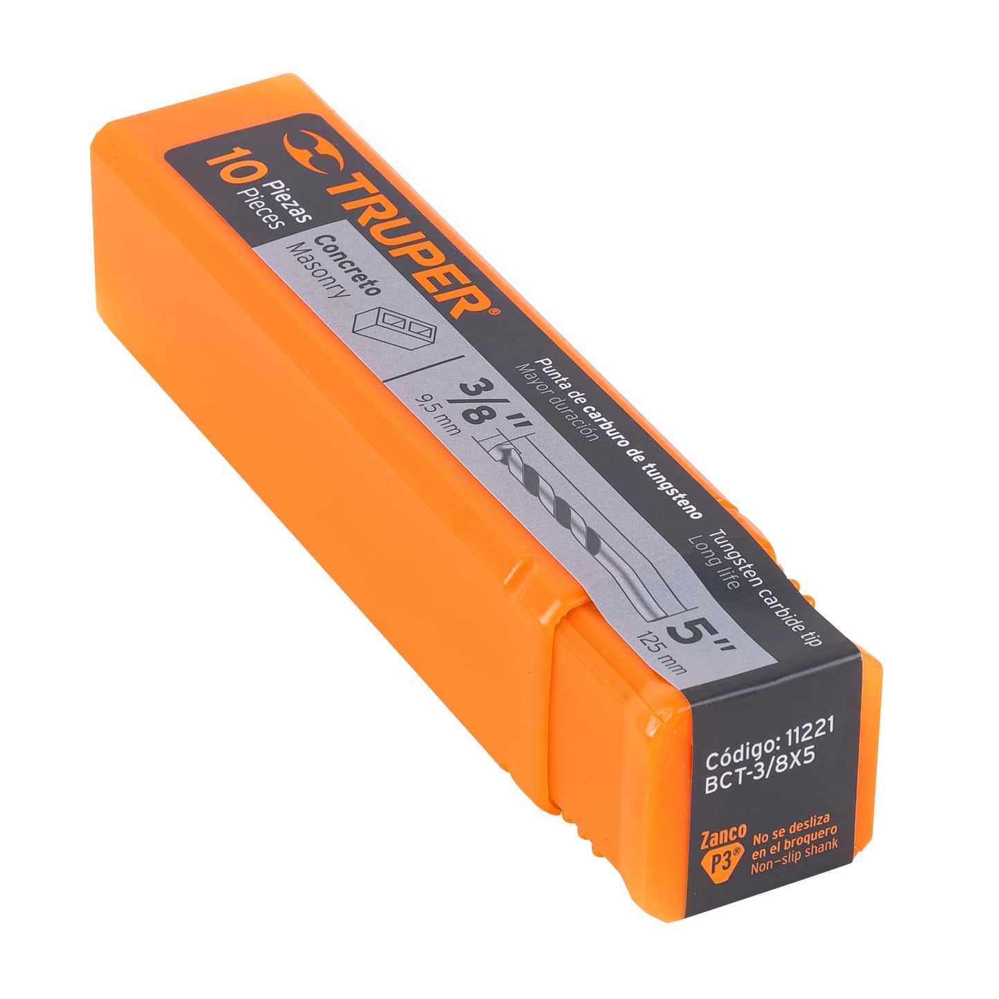 BCT-3/8X5 Broca para concreto, 3/8 x 5'