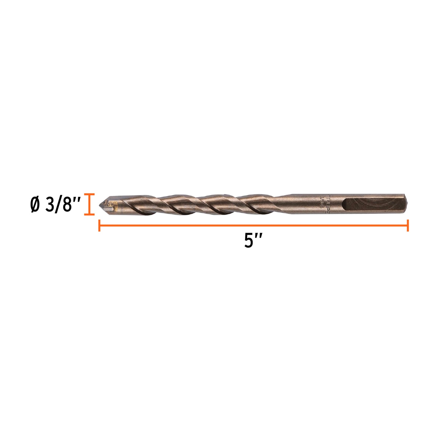 BCT-3/8X5 Broca para concreto, 3/8 x 5'