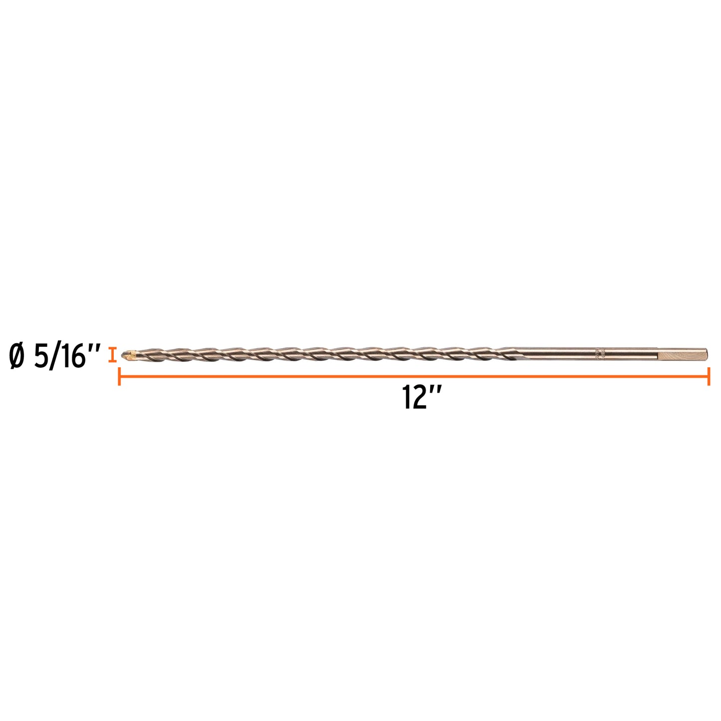 BCT-5/16X12 Broca para concreto, 5/16 x 12'