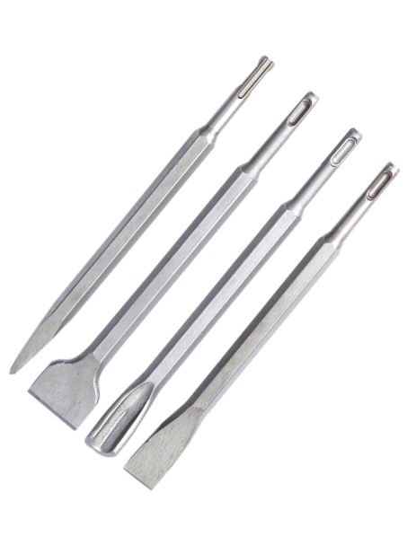 BCT401 Broca para martillo SDS 4 piezas plana, punta, regata y azulejo