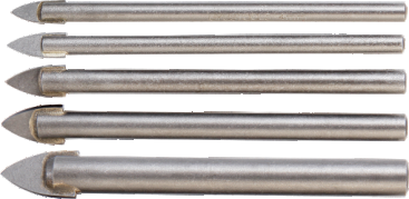 BCVL51 Broca para vidrio y cerámica 5 piezas (4-10 mm) vástago liso