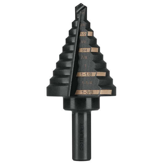 BES-10 Broca escalonada óxido negro 10 escalones ¼” a 1-3/8”
