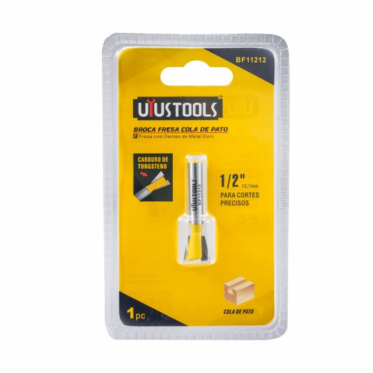 BF11212 Fresa cola de pato 1/2" 12 mm vástago 1/4"