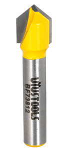 BF71212 Broca fresa corte en "V" 1/2" - 12.7 mm vástago 1/4"