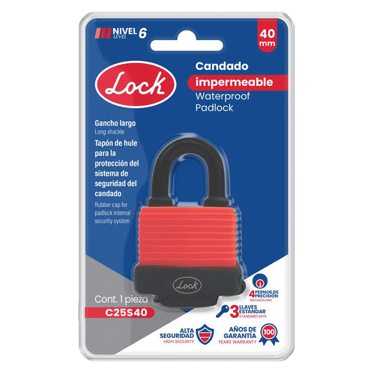C25S40 Candado impermeable 40 mm, Lock