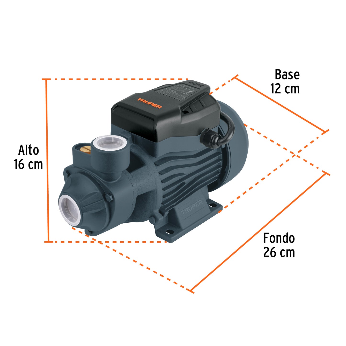 BOAP-1/2A2 Bomba eléctrica periférica para agua 1/2 HP