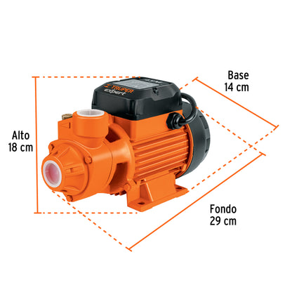 BOAP-3/4 Bomba eléctrica periférica para agua 3/4 HP, Truper Expert