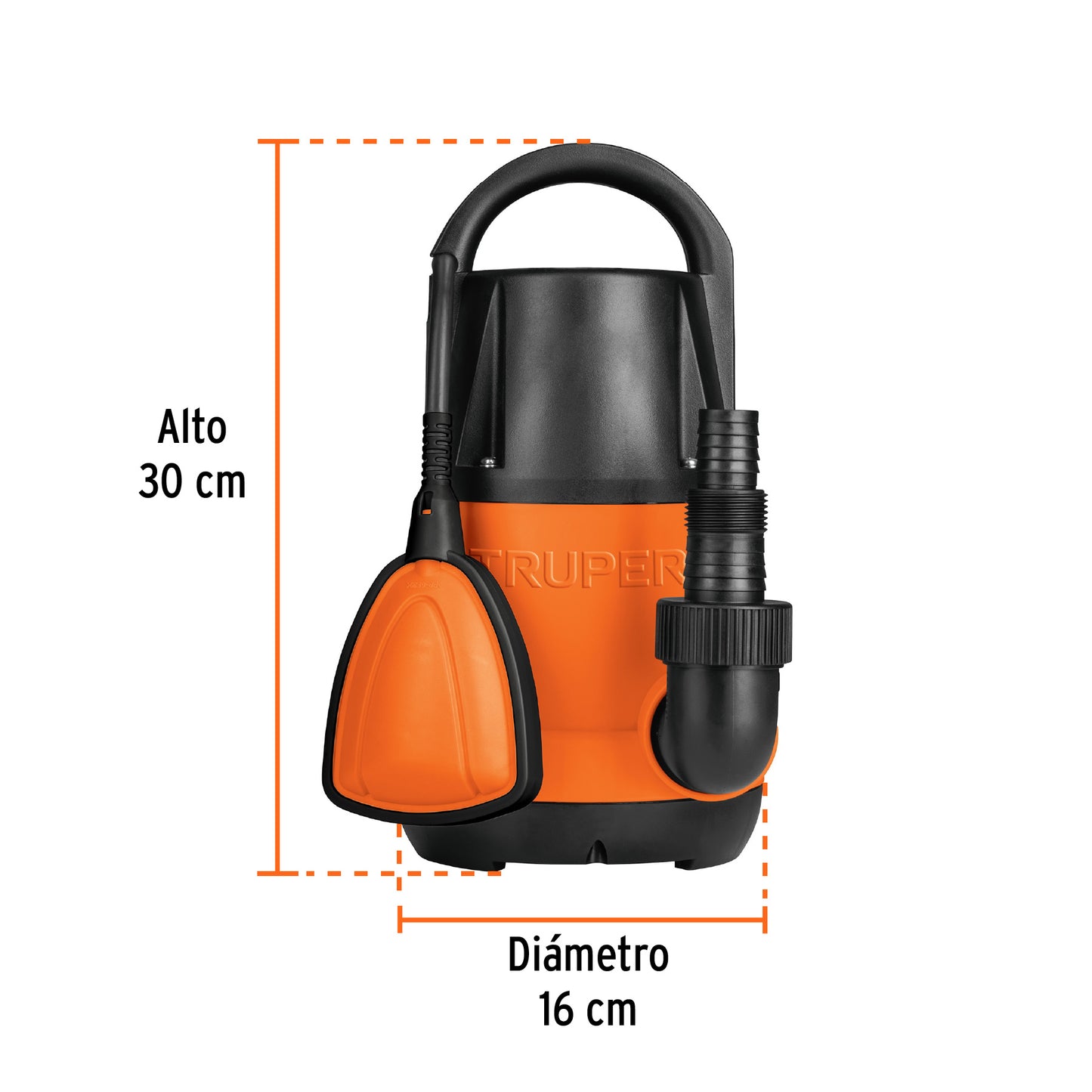 BOS-3/4LP Bomba sumergible plástica para agua limpia 3/4 HP