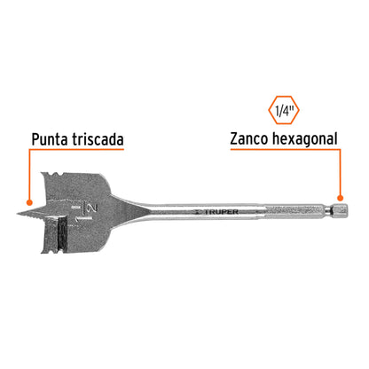 BPT-1-1/2 Broca espada para madera, 1-1/2"