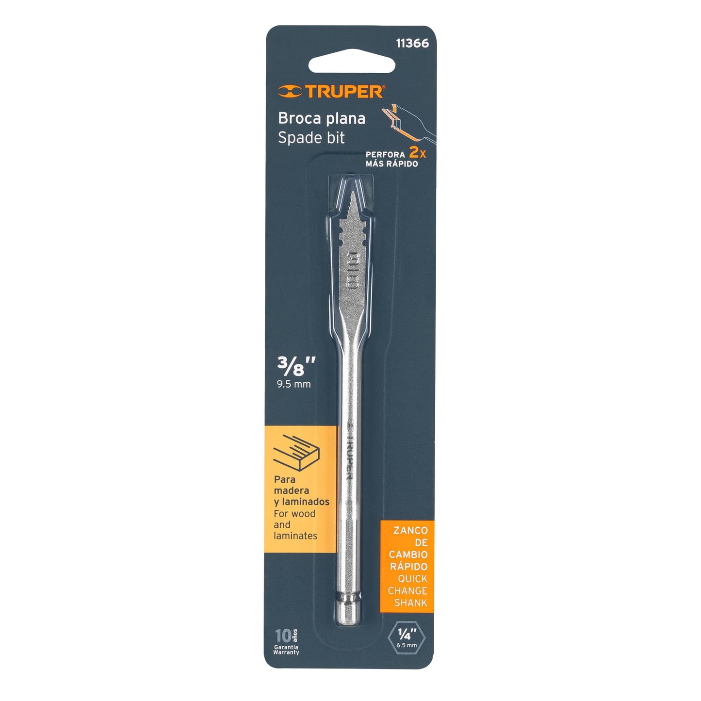 BPT-3/8 Broca espada para madera, 3/8"