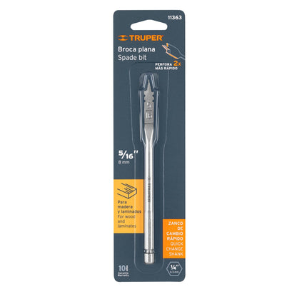 BPT-5/16 Broca espada para madera, 5/16"