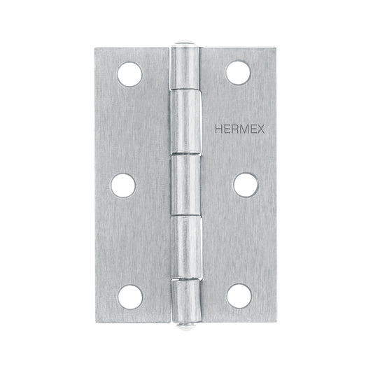 BR-300 Bisagra 3" X 2" acero inox pulido, incluye tornillería