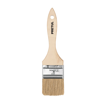 BRE-2 Brocha económica, mango de madera, 2", Pretul