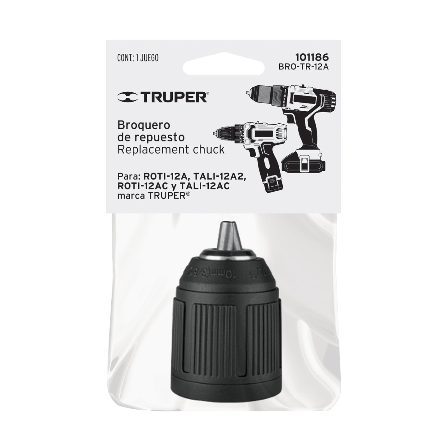 BRO-TR-12A Broquero de repuesto TALI-20A/12A2/12AC y ROTI-12A/12AC