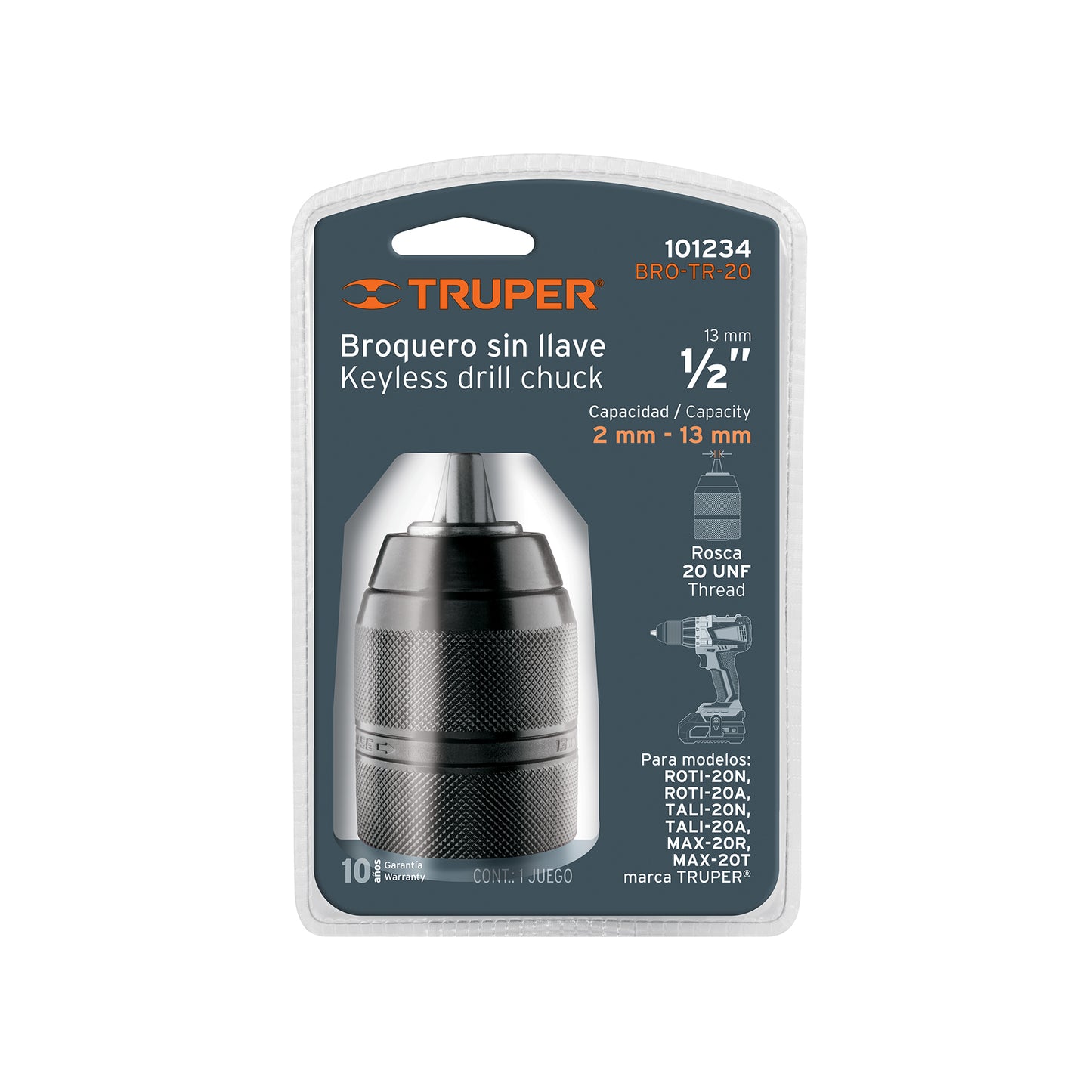 BRO-TR-20 Broquero para TALI-20N/20A y ROTI-20N/20A