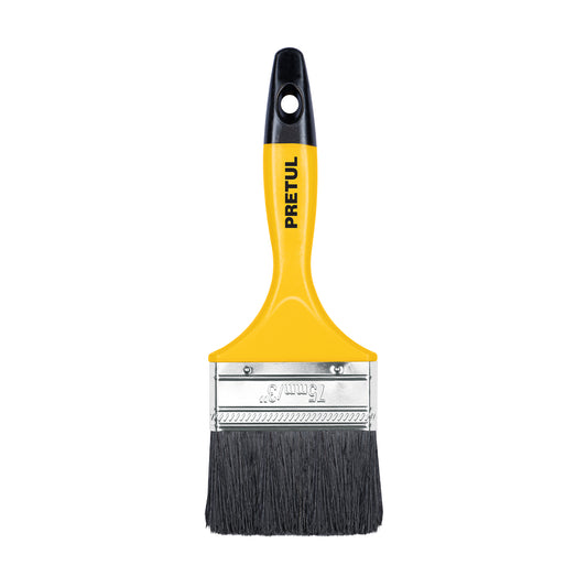 BRP-3 Brocha con mango de plástico, 3", Pretul