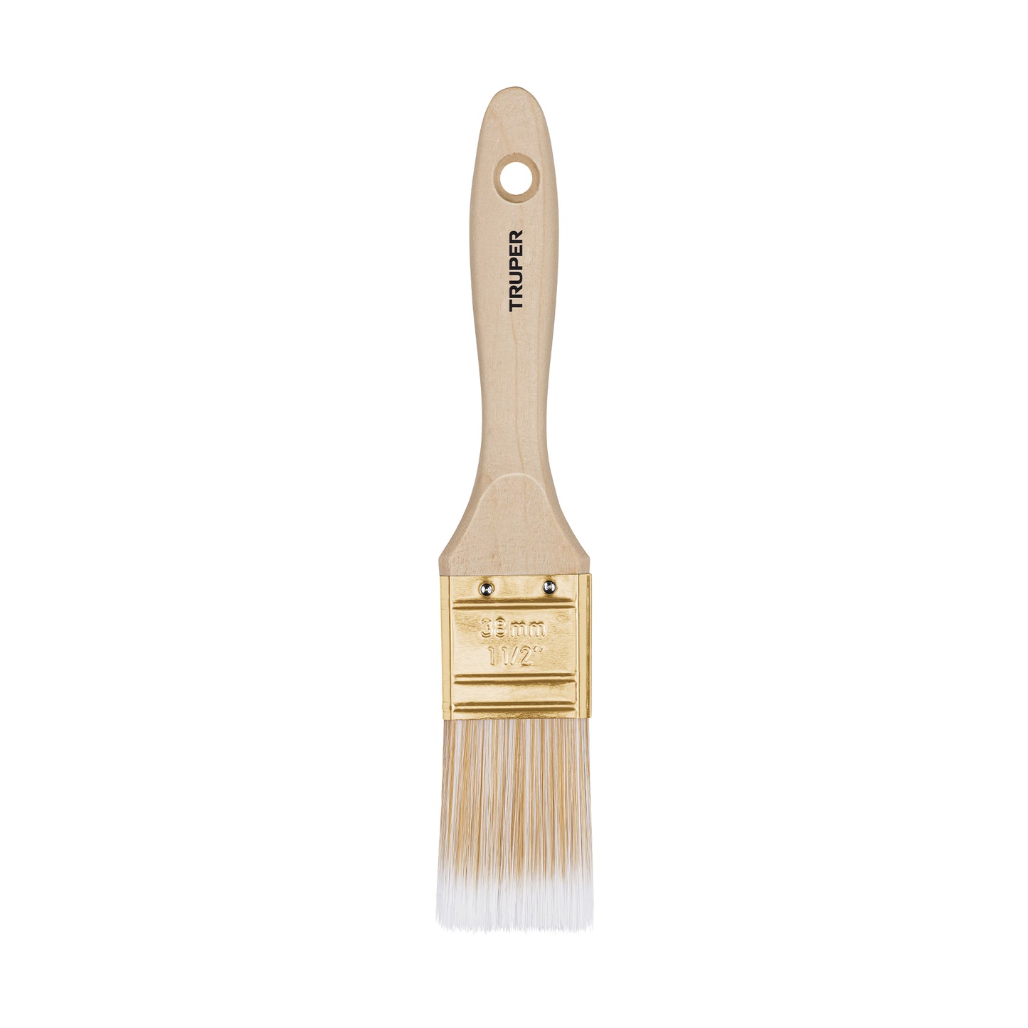 BRT-1-1/2S Brocha cerdas sintéticas,mango de madera, corte recto, 1-1/2"