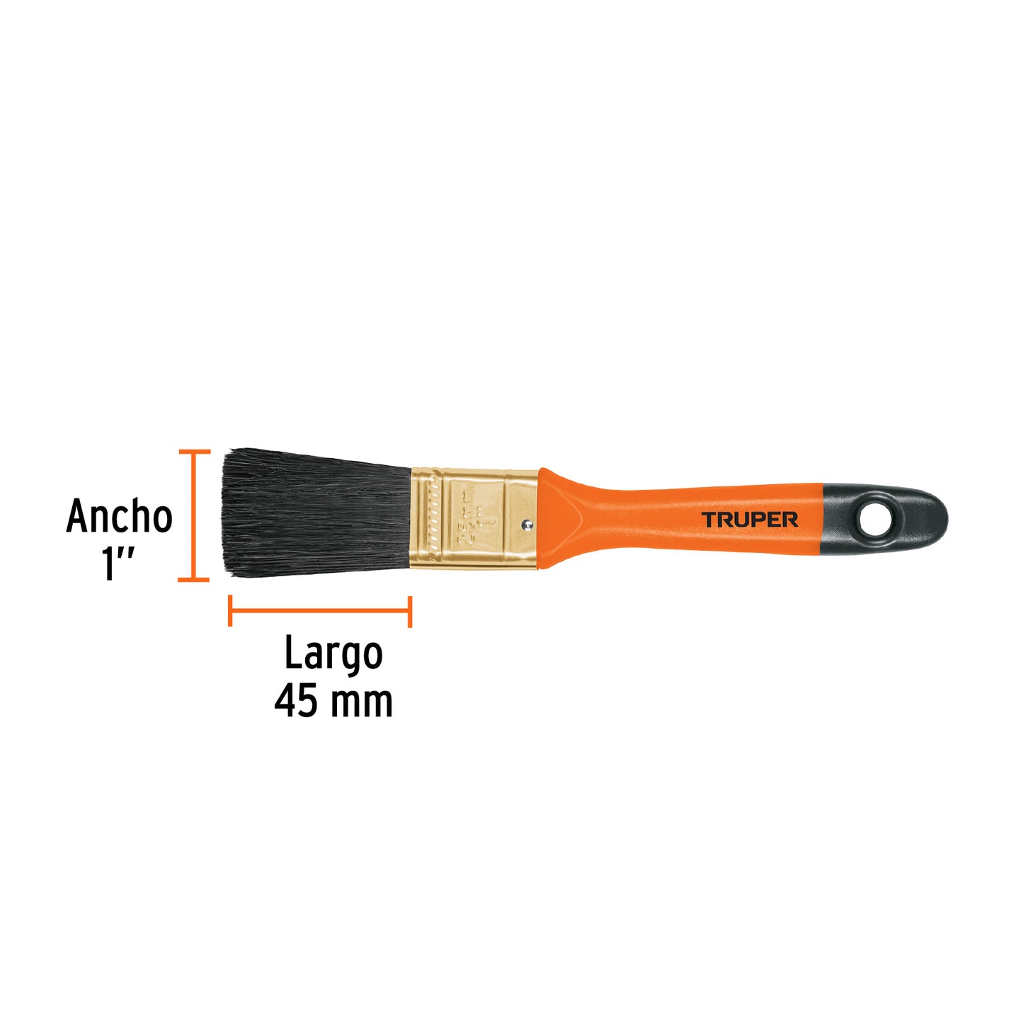 BRT-1-1/2 Brocha 1-1/2" con mango de plástico