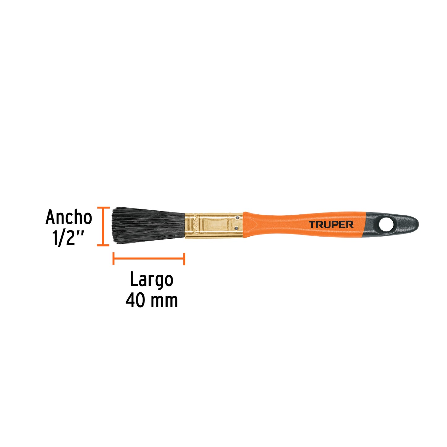BRT-1/2 Brocha 1/2" con mango de plástico