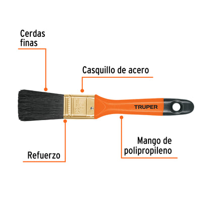 BRT-1 Brocha 1" con mango de plástico