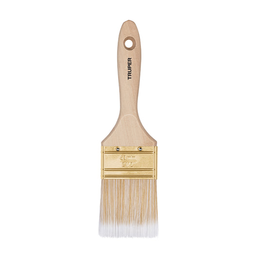 BRT-2-1/2S Brocha cerdas sintéticas,mango de madera, corte recto, 2-1/2"